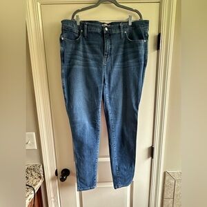 Madewell 10” high rise skinny jeans